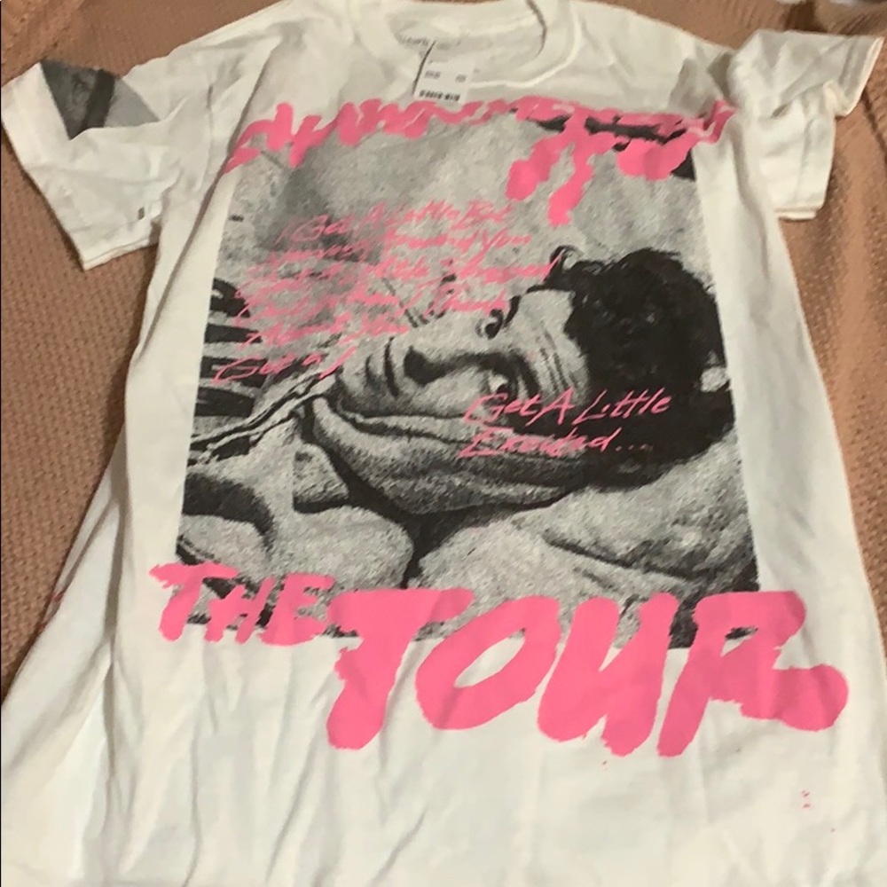 Shawn Mendes the Tour white tshirt small new